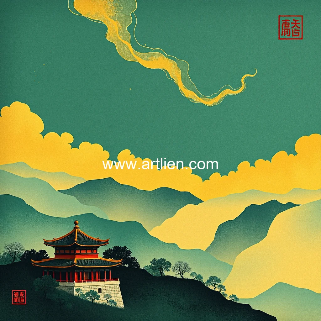 Artistic representation for Unveiling the colors of silk road: a journey through shaanxi's artistic heritage