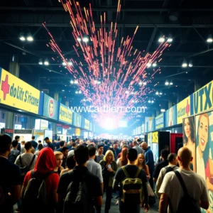 Artistic representation for Unveiling the spectacle: the thrilling world of comic and pop culture conventions