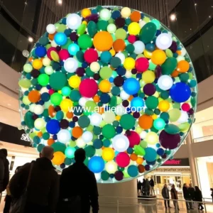 Artistic representation for The button man unveils captivating art installation at rosemont mall
