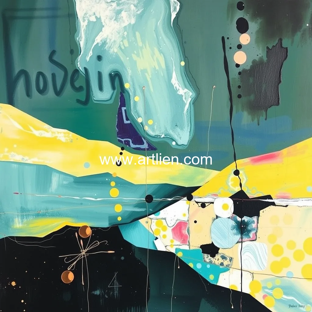 Artistic representation for Artist john brudek exhibiting the abstracted tour at paul henry art gallery