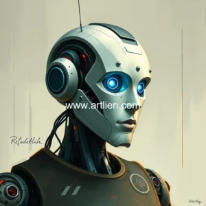 Artistic representation for First human robot portrait goes to auction