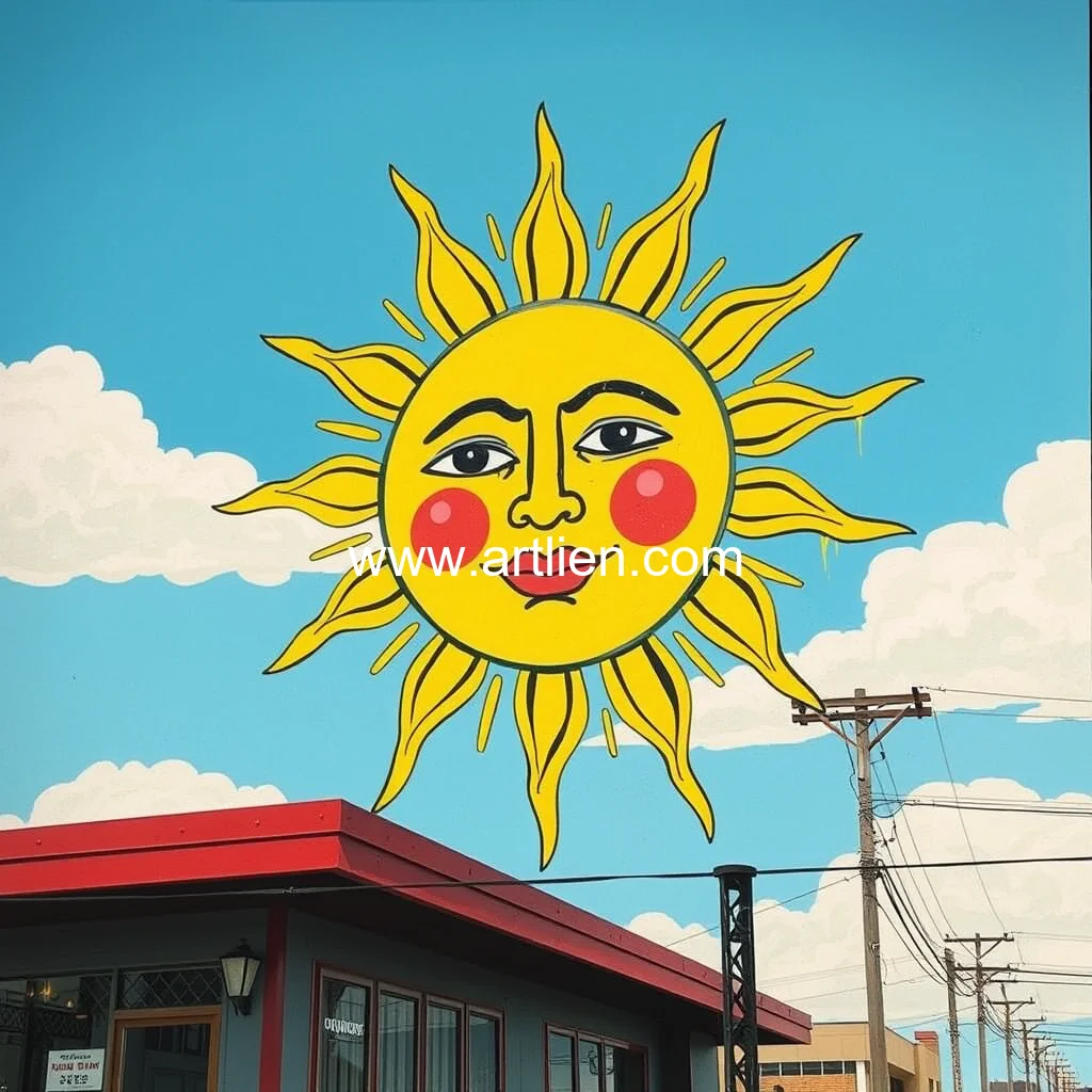 Artistic representation for Koy sun: painting signs, going viral, and elevating community art