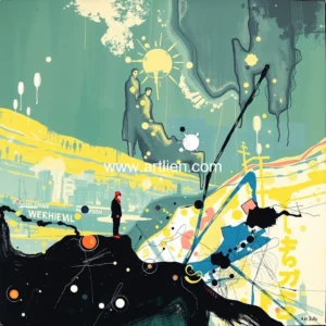 Artistic representation for Artdaily: daily insights on today's art scene