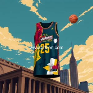 Artistic representation for The Art of the Game : Cavalier 2024 25 City Edition uniforms inspired by Cleveland Museum of Art