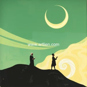 Artistic representation for UNESCO Sharjah Prize for Arab Culture awarded to visual artist Aya Tarek and filmmaker Alidji Alvin Touré