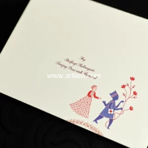 Artistic representation for Shalini Passi Sanjay Passi Wedding Cards Were Designed By MF Hussain : He Has Been Very Close