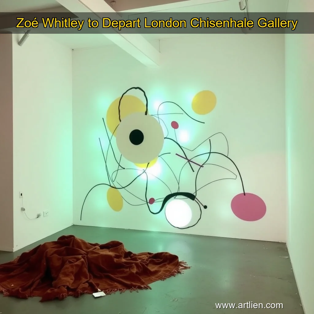 Artistic representation for Zoé Whitley to Depart London Chisenhale Gallery