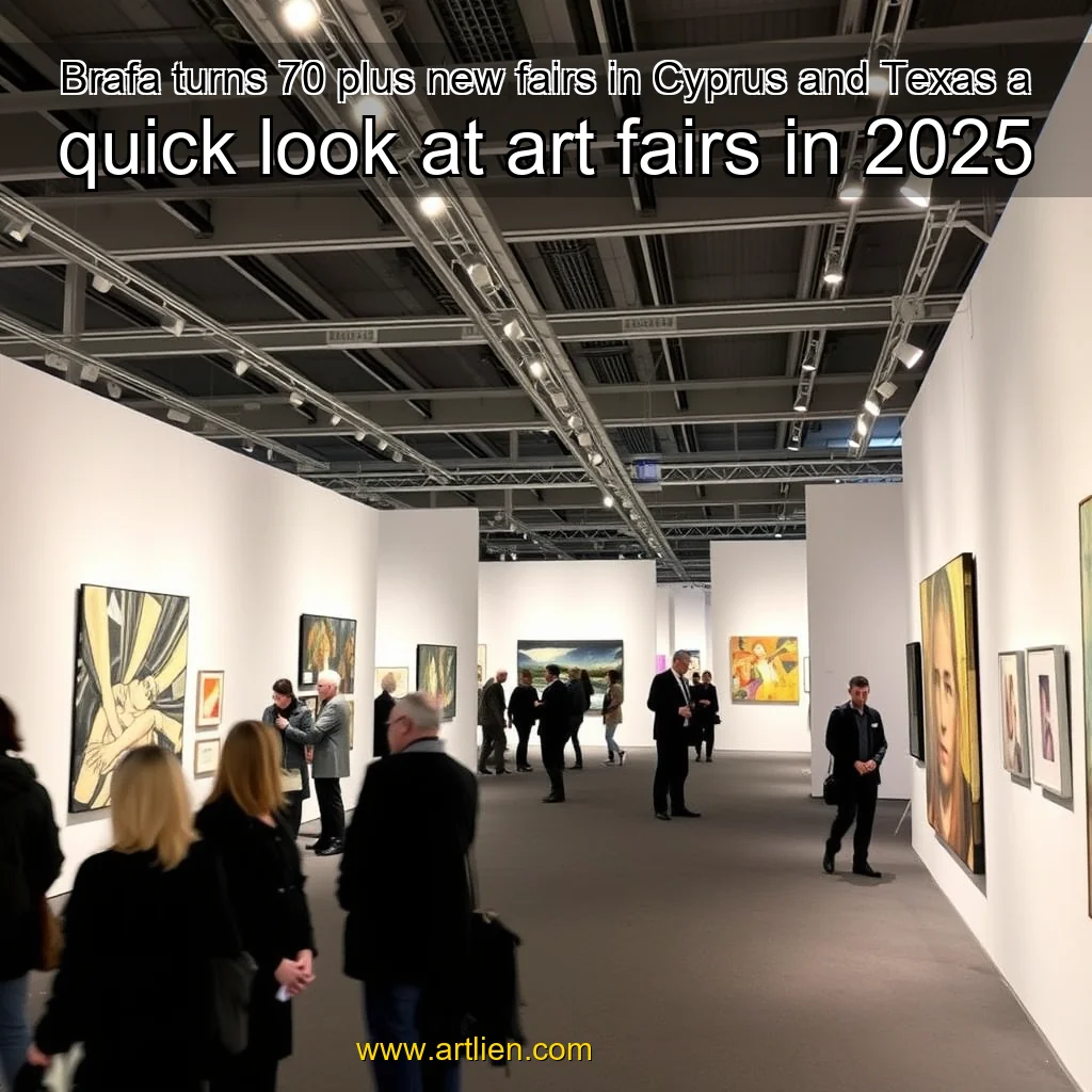 Artistic representation for Brafa turns 70 plus new fairs in Cyprus and Texas a quick look at art fairs in 2025