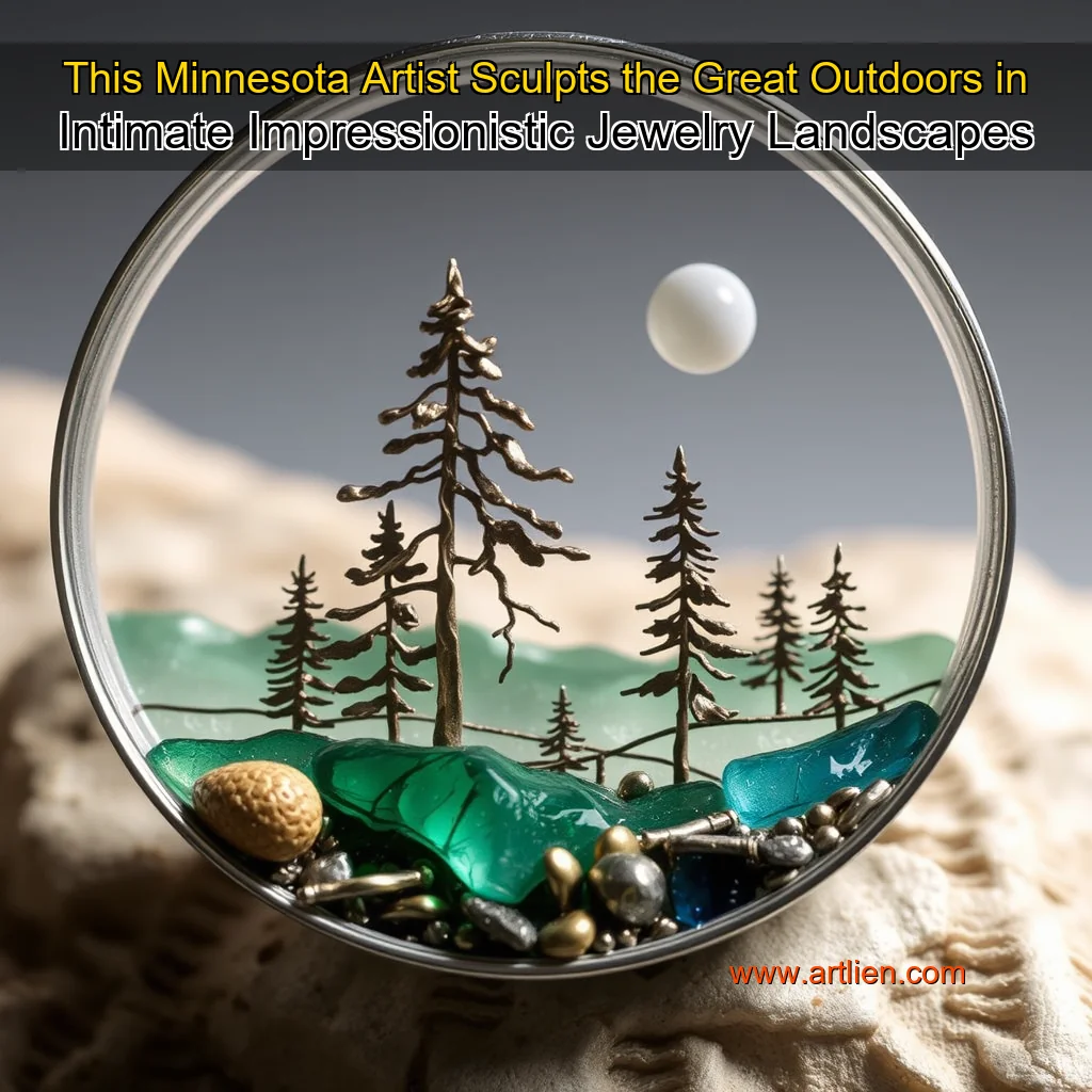 Artistic representation for This Minnesota Artist Sculpts the Great Outdoors in Intimate Impressionistic Jewelry Landscapes