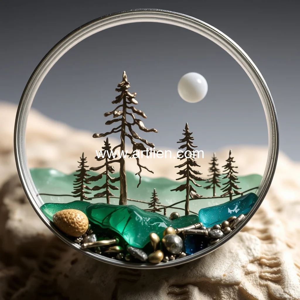 Artistic representation for This Minnesota Artist Sculpts the Great Outdoors in Intimate Impressionistic Jewelry Landscapes