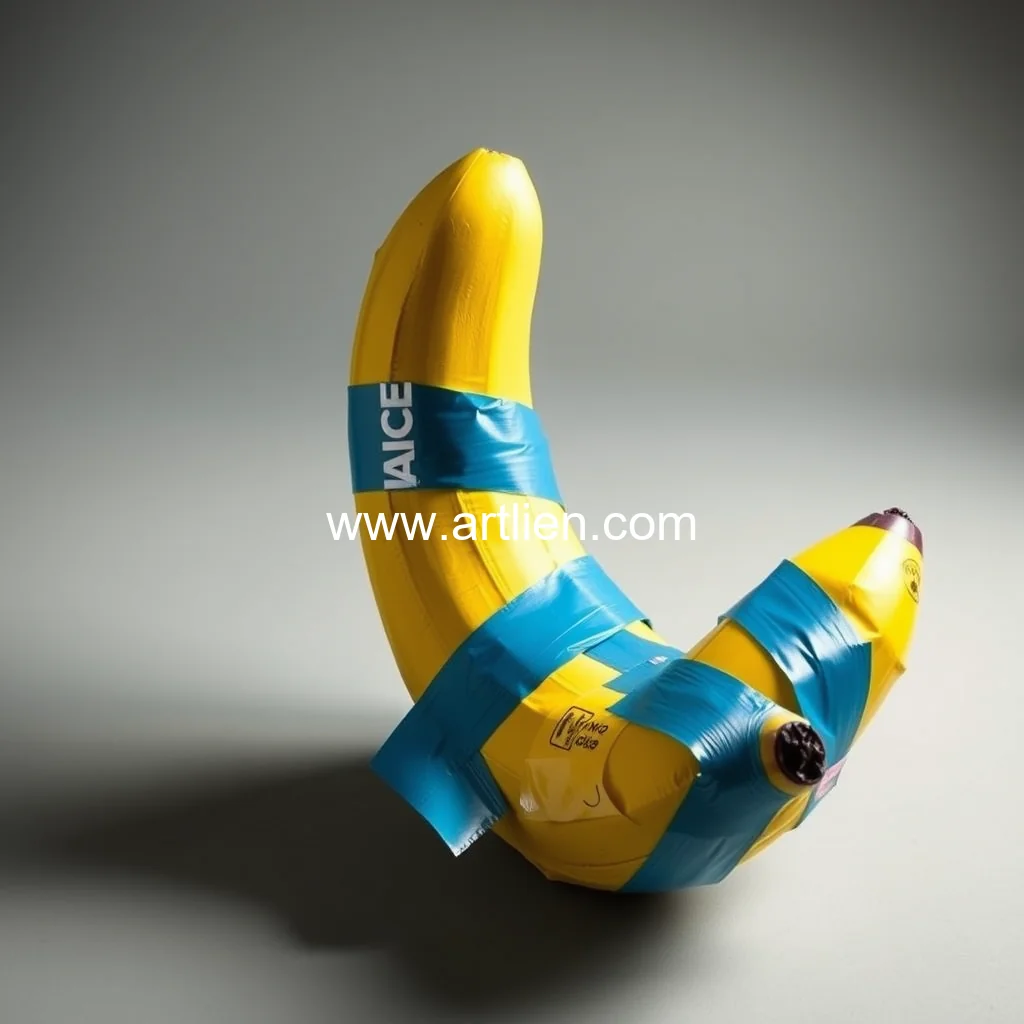 Artistic representation for How a viral duct taped banana came to be worth 1 million