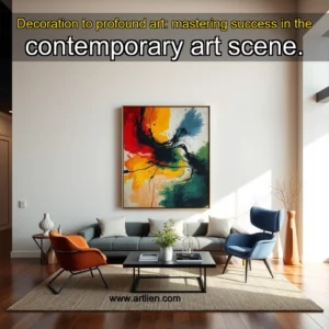 Artistic representation for Decoration to profound art: mastering success in the contemporary art scene.