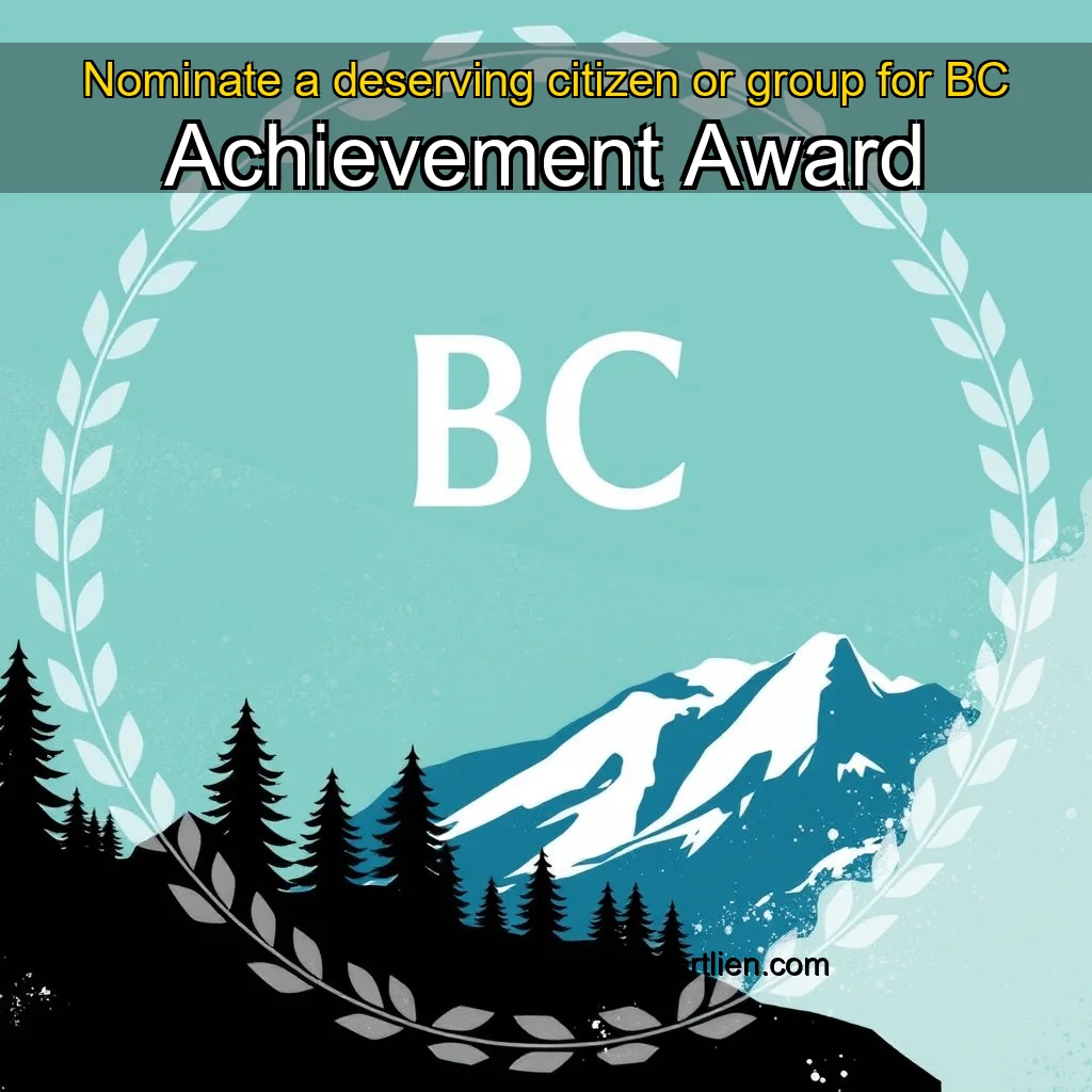 Artistic representation for Nominate a deserving citizen or group for BC Achievement Award