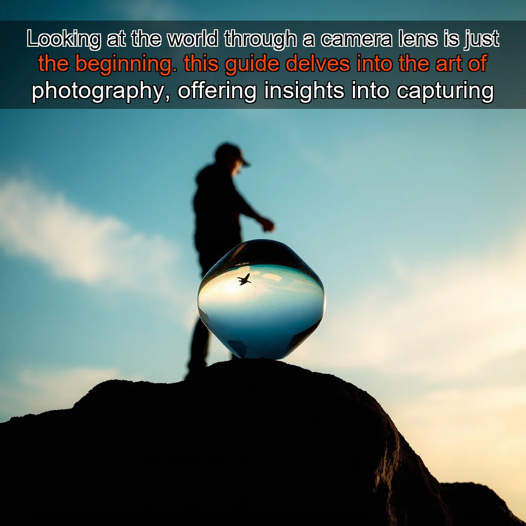 Artistic representation for Looking at the world through a camera lens is just the beginning. this guide delves into the art of photography, offering insights into capturing stunning images. from understanding lighting and composition to mastering camera settings, this comprehensive manual is your ticket to elevating your photographic skills.