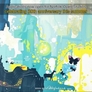 Artistic representation for Applications now open for Norfolk Open Studios celebrating 30th anniversary this summer