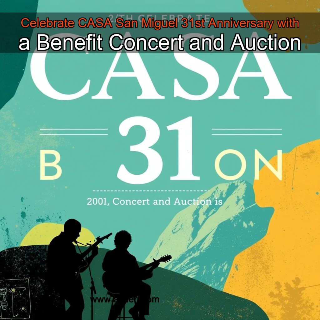 Artistic representation for Celebrate CASA San Miguel 31st Anniversary with a Benefit Concert and Auction