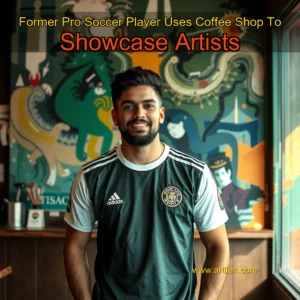 Artistic representation for Former Pro Soccer Player Uses Coffee Shop To Showcase Artists