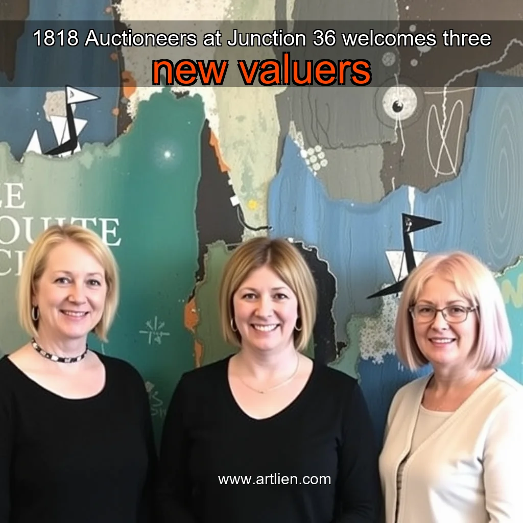 Artistic representation for 1818 Auctioneers at Junction 36 welcomes three new valuers