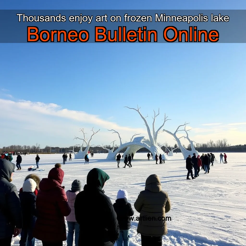 Artistic representation for Thousands enjoy art on frozen Minneapolis lake Borneo Bulletin Online