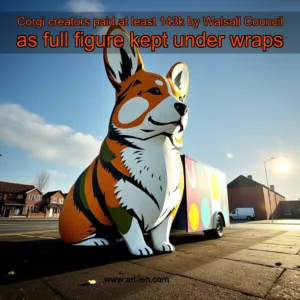 Artistic representation for Corgi creators paid at least 143k by Walsall Council as full figure kept under wraps
