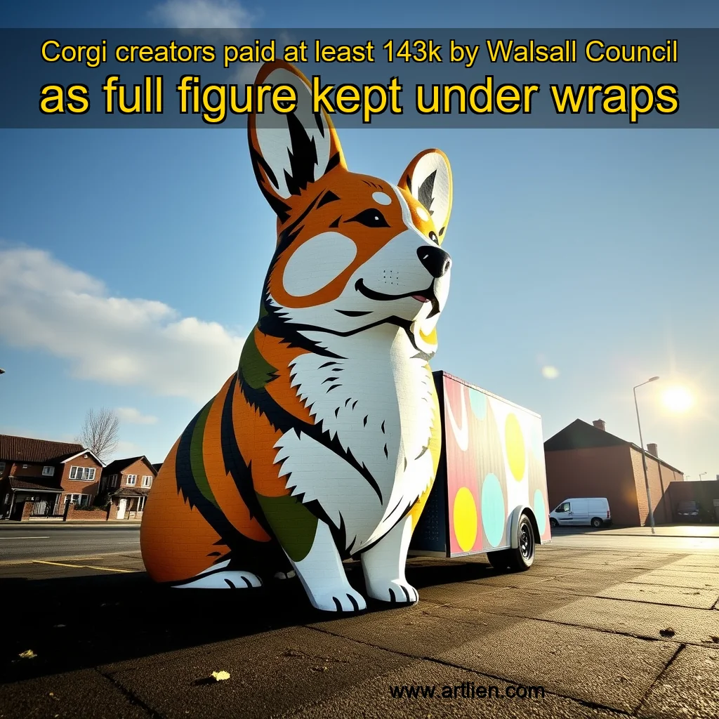 Artistic representation for Corgi creators paid at least 143k by Walsall Council as full figure kept under wraps