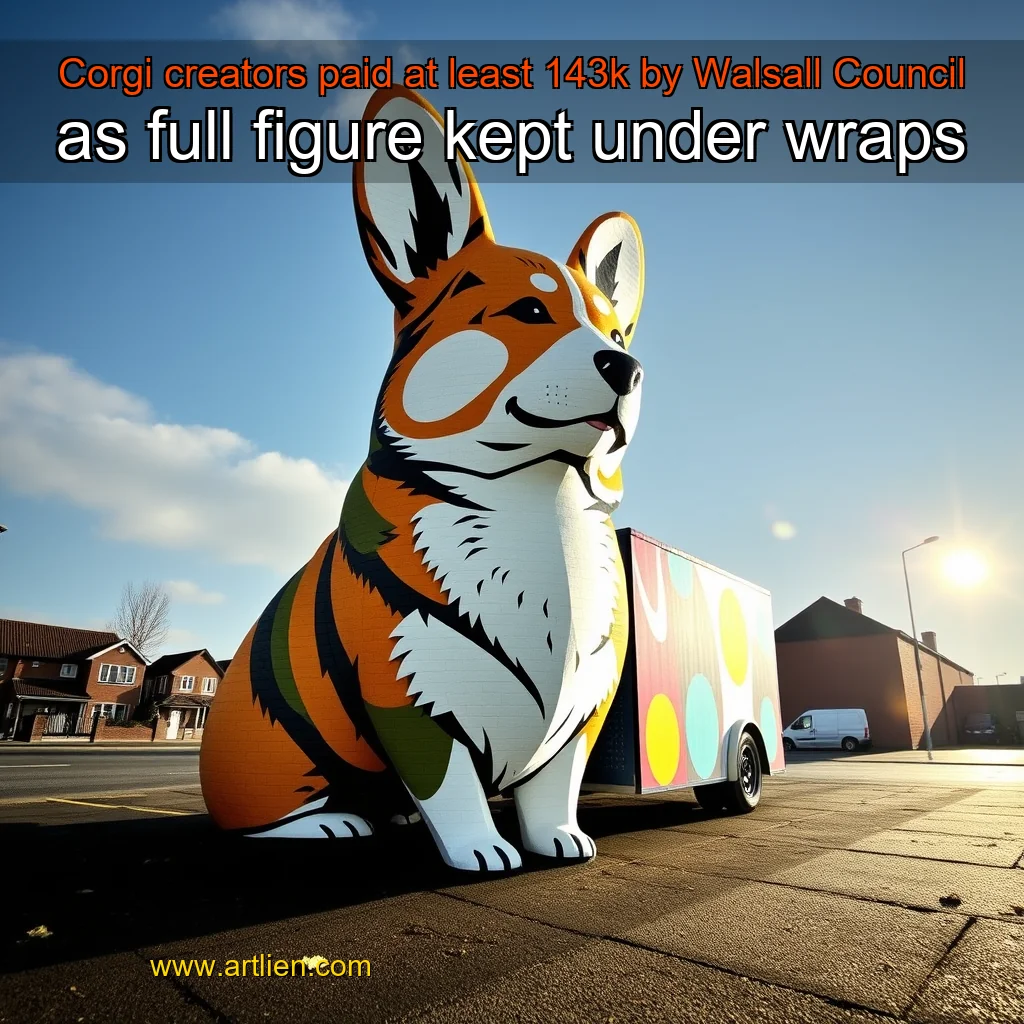 Artistic representation for Corgi creators paid at least 143k by Walsall Council as full figure kept under wraps