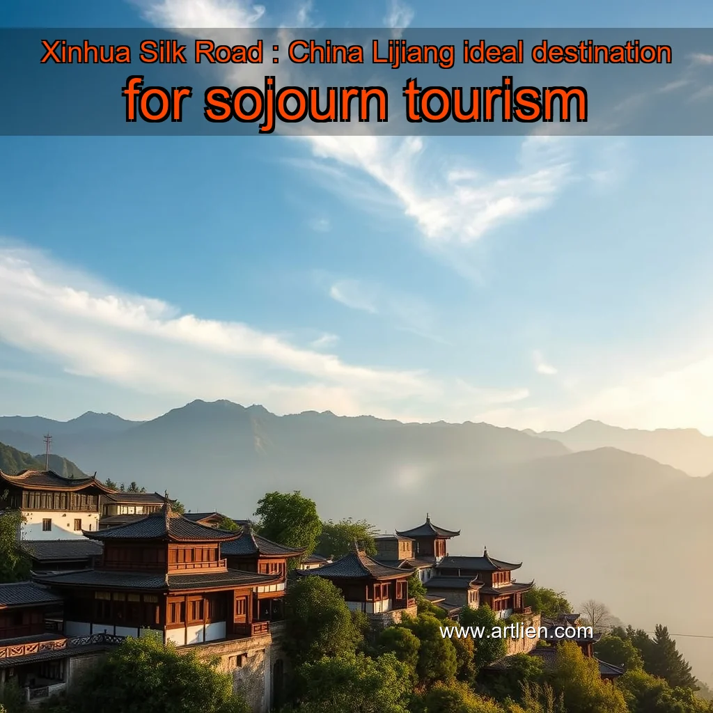 Artistic representation for Xinhua Silk Road : China Lijiang ideal destination for sojourn tourism