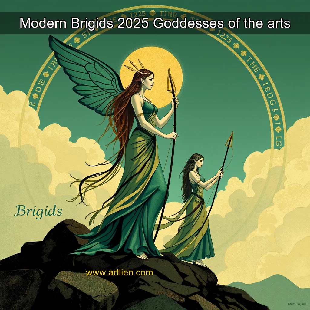 Artistic representation for Modern Brigids 2025 Goddesses of the arts