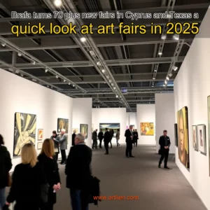 Artistic representation for Brafa turns 70 plus new fairs in Cyprus and Texas a quick look at art fairs in 2025