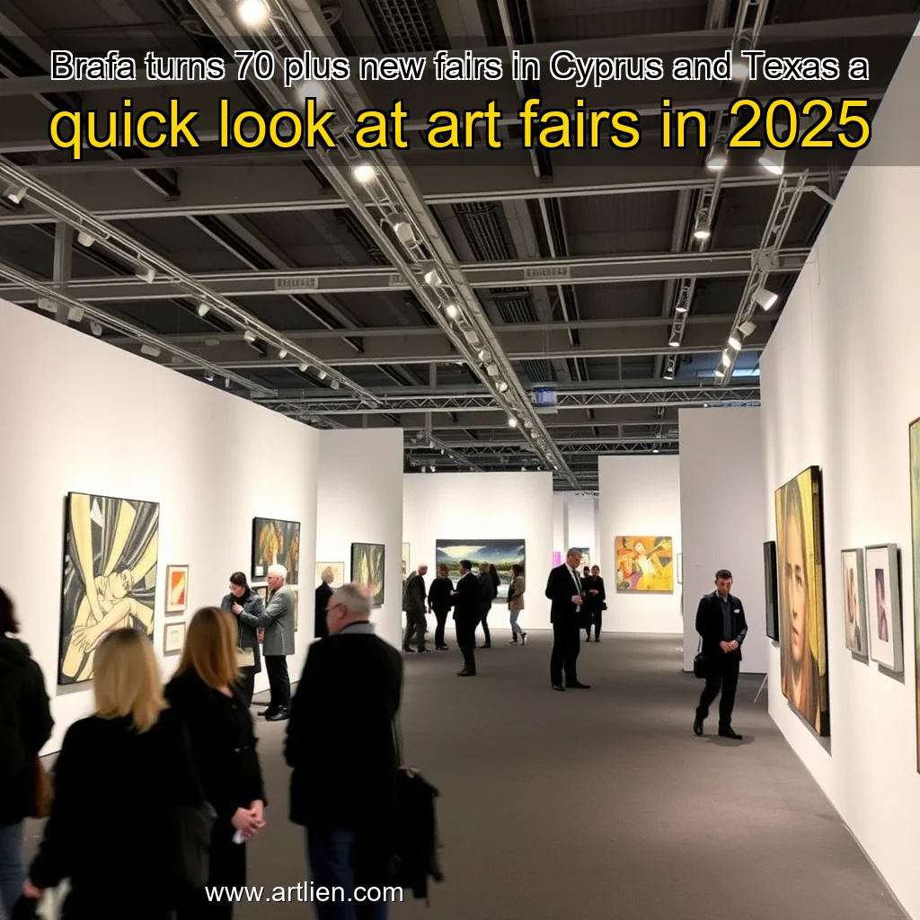 Artistic representation for Brafa turns 70 plus new fairs in Cyprus and Texas a quick look at art fairs in 2025