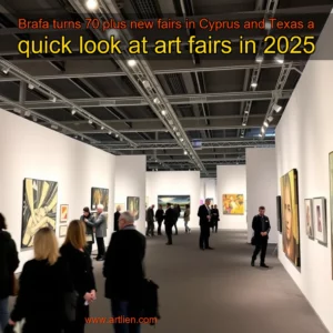 Artistic representation for Brafa turns 70 plus new fairs in Cyprus and Texas a quick look at art fairs in 2025