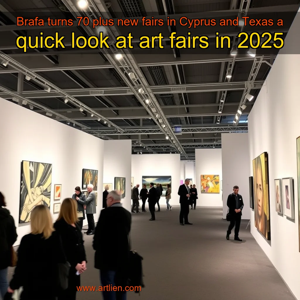 Artistic representation for Brafa turns 70 plus new fairs in Cyprus and Texas a quick look at art fairs in 2025