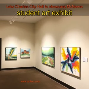 Artistic representation for Lake Charles City Hall to showcase McNeese student art exhibit
