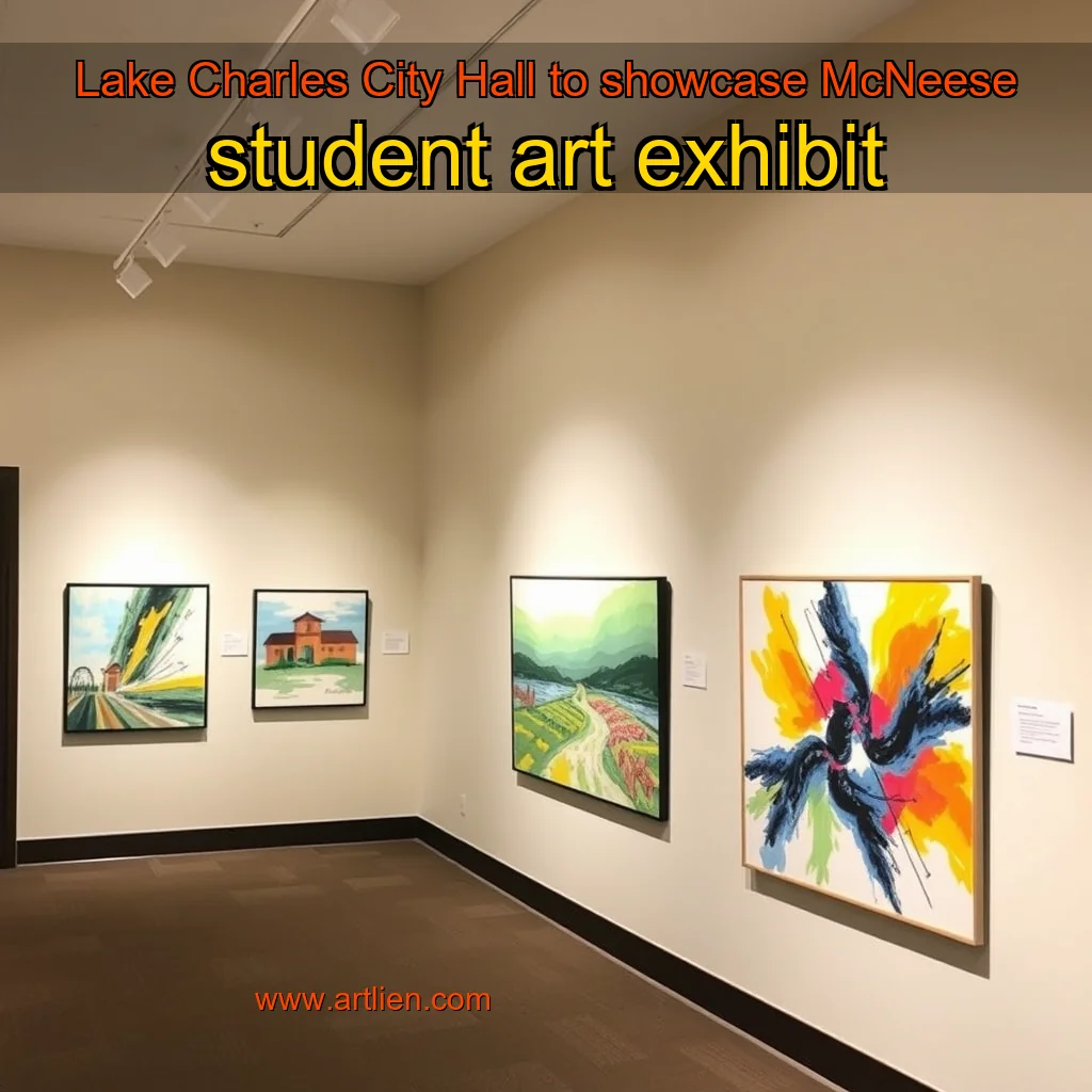 Artistic representation for Lake Charles City Hall to showcase McNeese student art exhibit