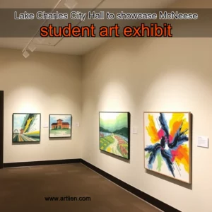 Artistic representation for Lake Charles City Hall to showcase McNeese student art exhibit