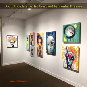 Artistic representation for South Florida art exhibit inspired by mental illnesses