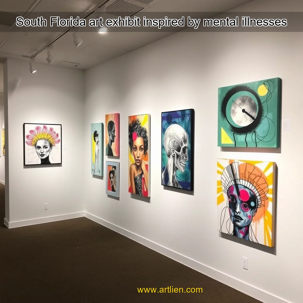 Artistic representation for South Florida art exhibit inspired by mental illnesses