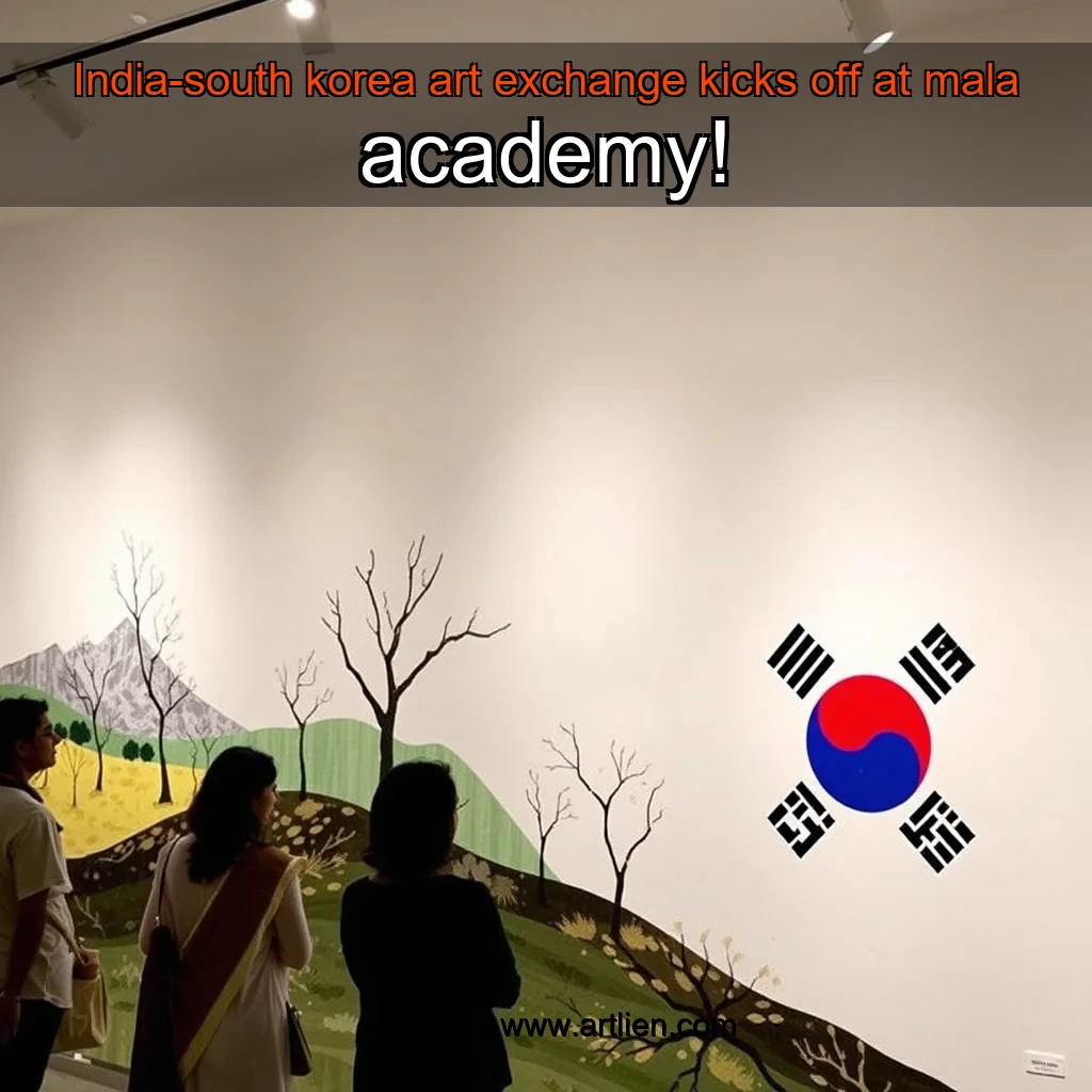 Artistic representation for India-south korea art exchange kicks off at mala academy!