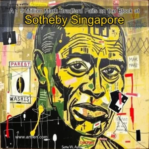 Artistic representation for A 1 9 Million Mark Bradford Fails on the Block at Sotheby Singapore