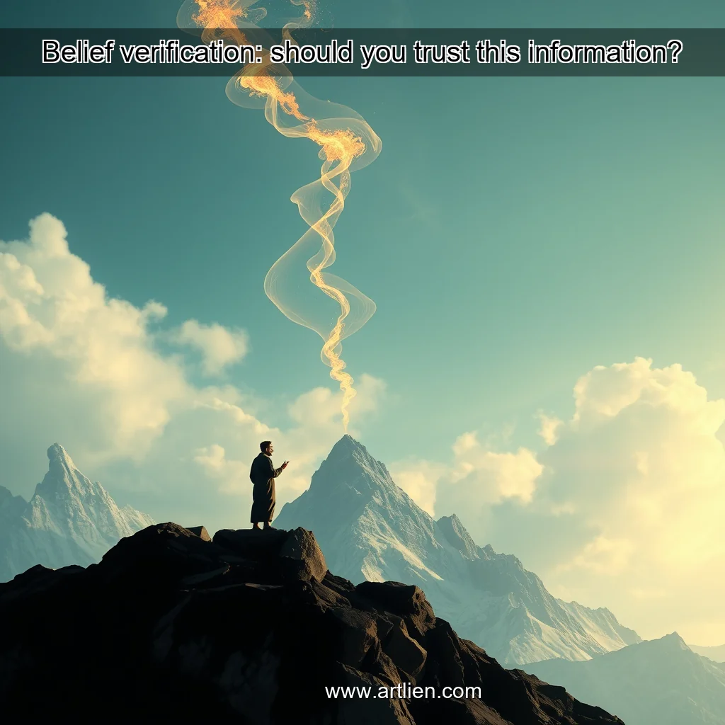 Artistic representation for Belief verification: should you trust this information?