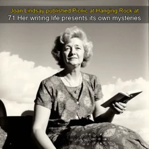 Artistic representation for Joan Lindsay published Picnic at Hanging Rock at 71 Her writing life presents its own mysteries