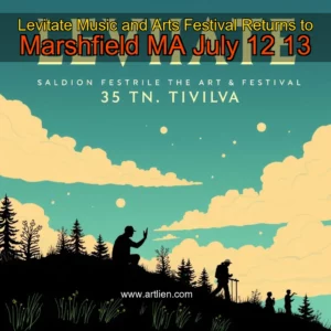 Artistic representation for Levitate Music and Arts Festival Returns to Marshfield MA July 12 13