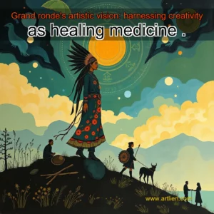 Artistic representation for Grand ronde's artistic vision: harnessing creativity as healing medicine .