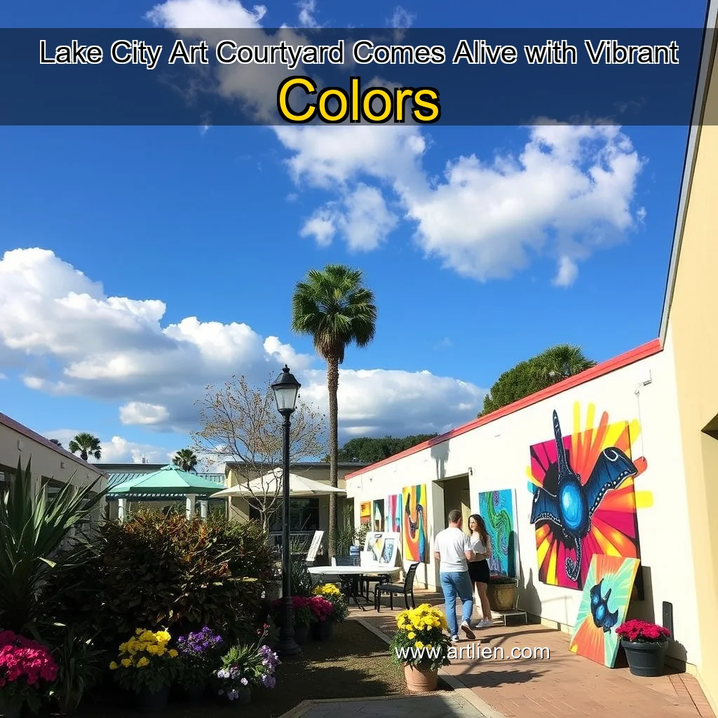 Artistic representation for Lake City Art Courtyard Comes Alive with Vibrant Colors