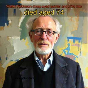 Artistic representation for Walter Robinson sharp eyed painter and critic has died aged 74