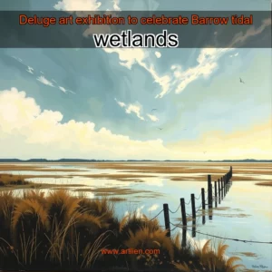 Artistic representation for Deluge art exhibition to celebrate Barrow tidal wetlands