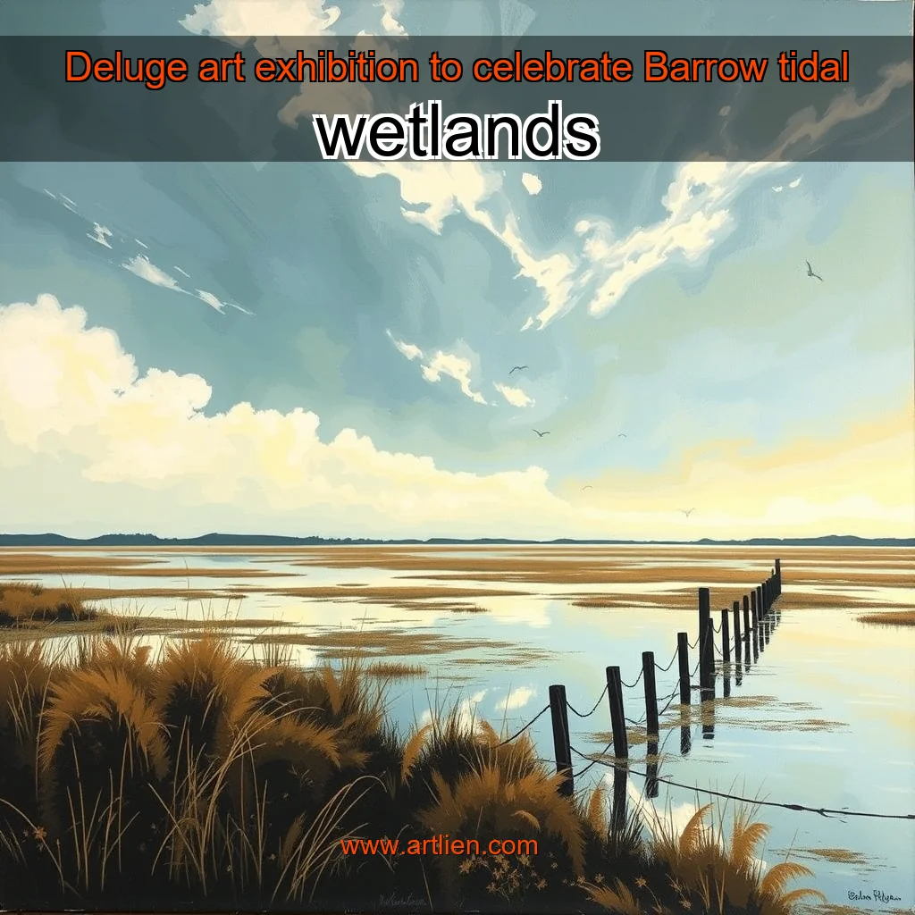 Artistic representation for Deluge art exhibition to celebrate Barrow tidal wetlands