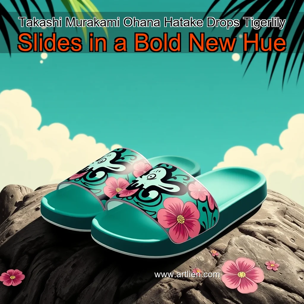 Artistic representation for Takashi Murakami Ohana Hatake Drops Tigerlily Slides in a Bold New Hue