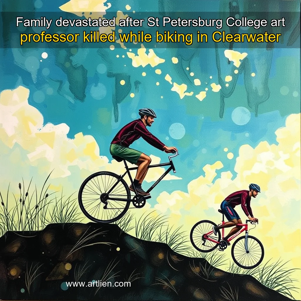 Artistic representation for Family devastated after St Petersburg College art professor killed while biking in Clearwater