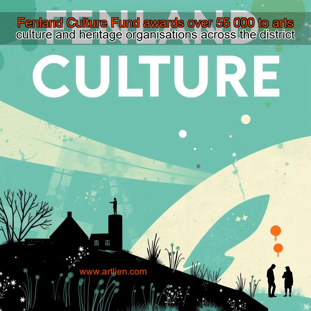 Artistic representation for Fenland Culture Fund awards over 55 000 to arts culture and heritage organisations across the district